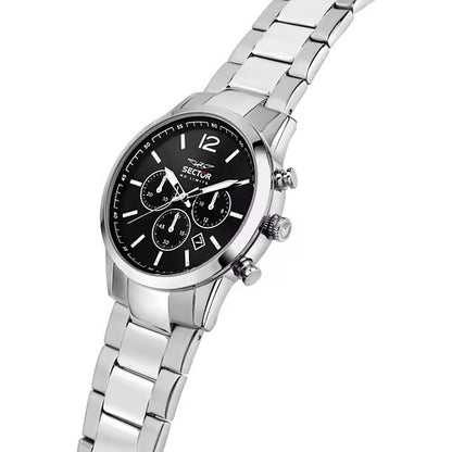 Orologio Uomo SECTOR 660 Cronografo Nero in Acciaio