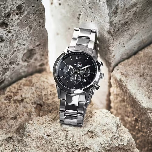 Orologio Uomo SECTOR 660 Cronografo Nero in Acciaio