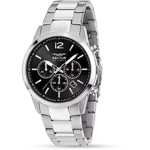 Orologio Uomo SECTOR 660 Cronografo Nero in Acciaio