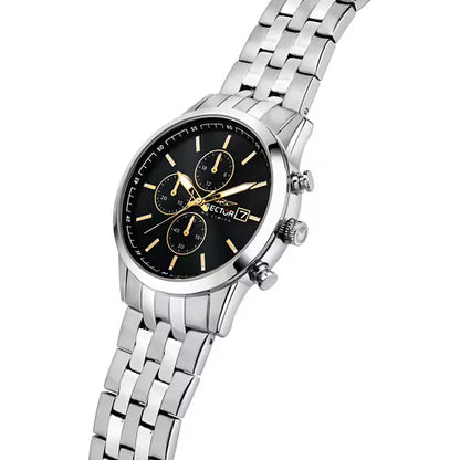 Orologio Uomo SECTOR 660 Cronografo Nero e Oro in Acciaio