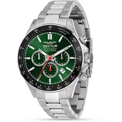 Orologio Uomo SECTOR 230 Cronografo Verde in Acciaio