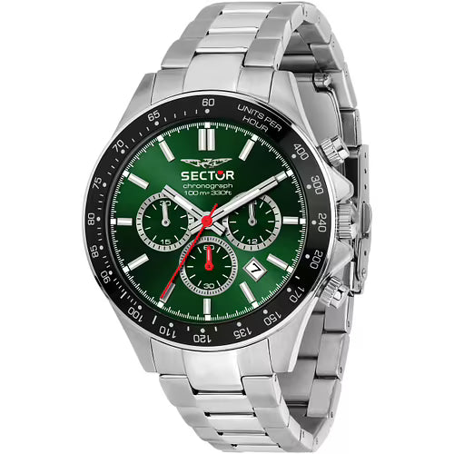 Orologio Uomo SECTOR 230 Cronografo Verde in Acciaio