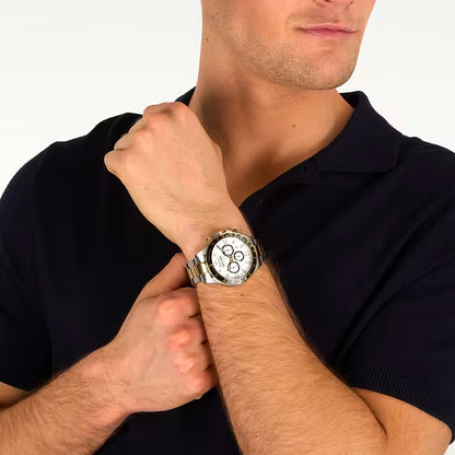 Orologio Uomo SECTOR 230 Cronografo in Acciaio e Acciaio Dorato