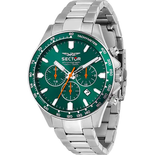 Orologio Uomo SECTOR 230 Cronografo Verde in Acciaio
