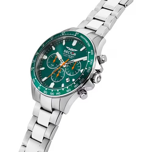 Orologio Uomo SECTOR 230 Cronografo Verde in Acciaio
