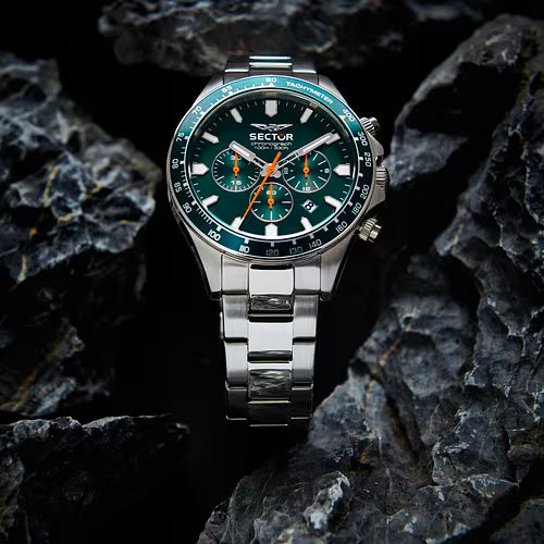 Orologio Uomo SECTOR 230 Cronografo Verde in Acciaio