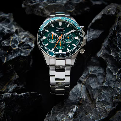Orologio Uomo SECTOR 230 Cronografo Verde in Acciaio
