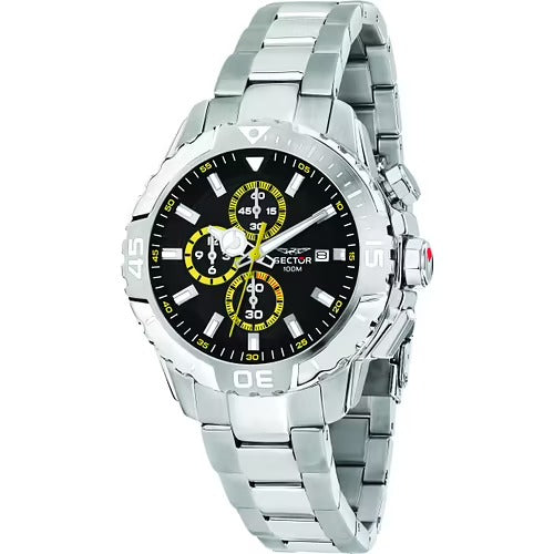 Orologio Uomo SECTOR Legend Cronografo Giallo e Nero in Acciaio