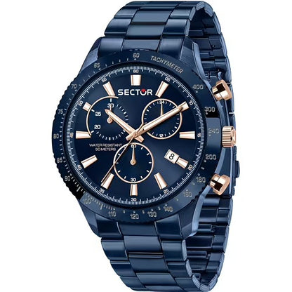 Orologio Uomo SECTOR 270 Cronografo Blu Notte in Acciaio