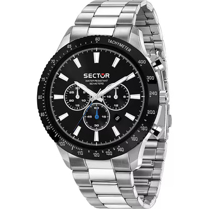 Orologio Uomo SECTOR 270 Cronografo Nero in Acciaio