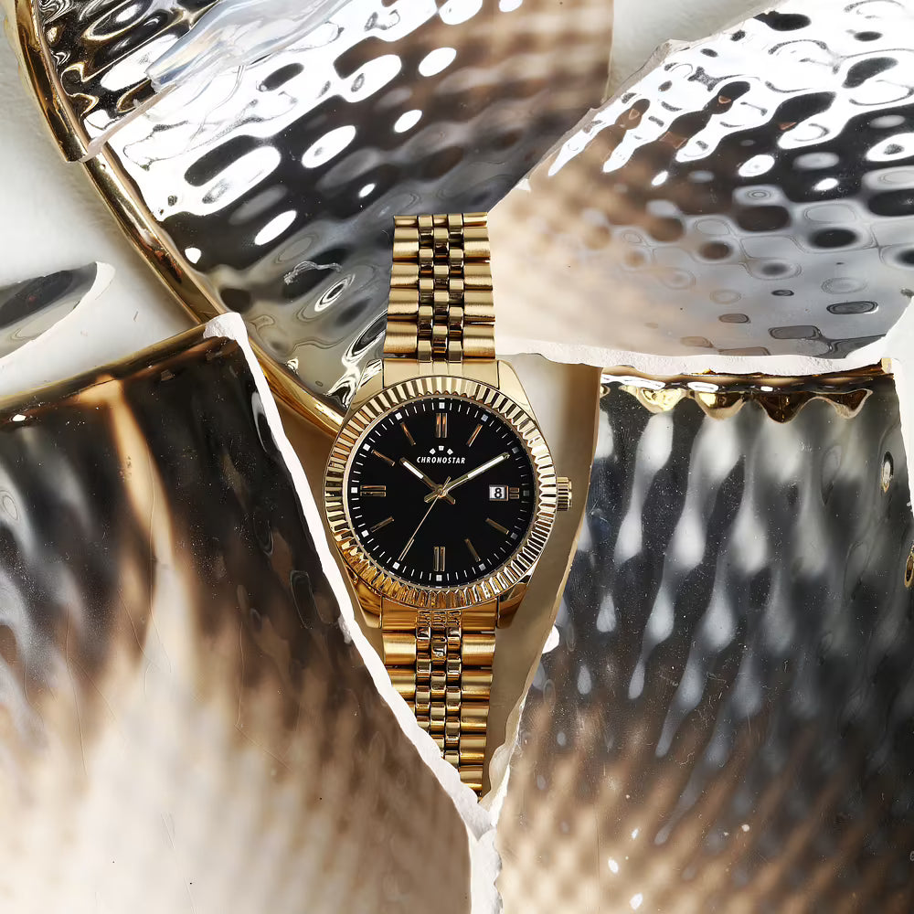 Orologio Uomo CHRONOSTAR Daily Solo Tempo in Acciaio Dorato
