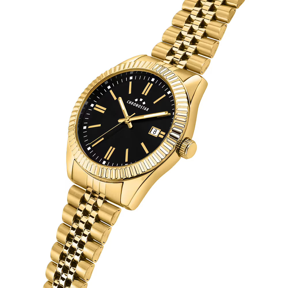 Orologio Uomo CHRONOSTAR Daily Solo Tempo in Acciaio Dorato