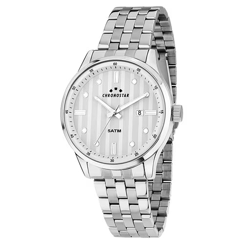 Orologio Uomo CHRONOSTAR Starline Solo Tempo Bianco in Acciaio