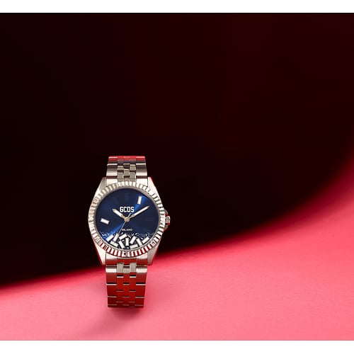 Orologio Uomo GCDS Playful Precision Solo Tempo Blu in Acciaio