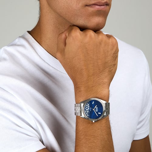 Orologio Uomo GCDS Playful Precision Solo Tempo Blu in Acciaio