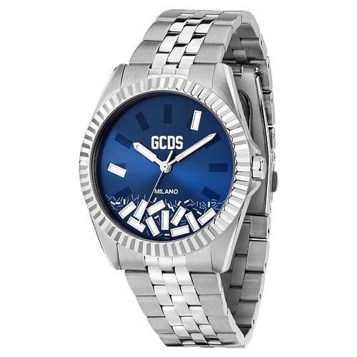 Orologio Uomo GCDS Playful Precision Solo Tempo Blu in Acciaio