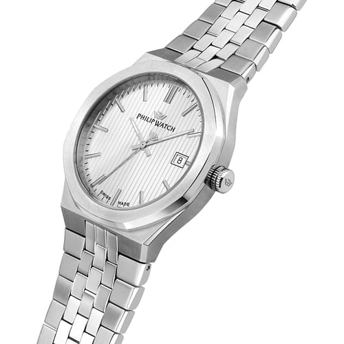 Orologio Uomo PHILIP WATCH Windsurf Tempo e Data Bianco in Acciaio