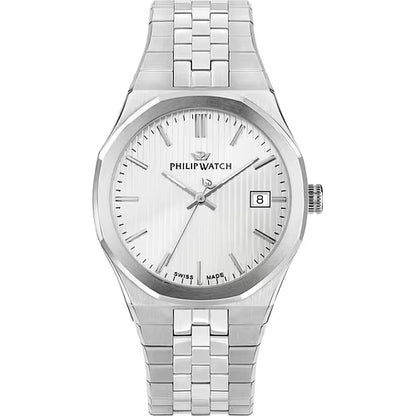 Orologio Uomo PHILIP WATCH Windsurf Tempo e Data Bianco in Acciaio