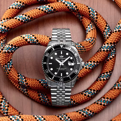 Orologio Uomo PHILIP WATCH Caribe Sport in Acciaio Quadrante Nero