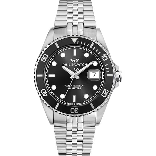 Orologio Uomo PHILIP WATCH Caribe Sport in Acciaio Quadrante Nero