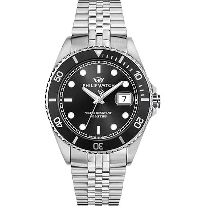 Orologio Uomo PHILIP WATCH Caribe Sport in Acciaio Quadrante Nero
