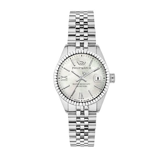 Orologio Donna PHILIP WATCH Caribe in Acciaio Quadrante Bianco