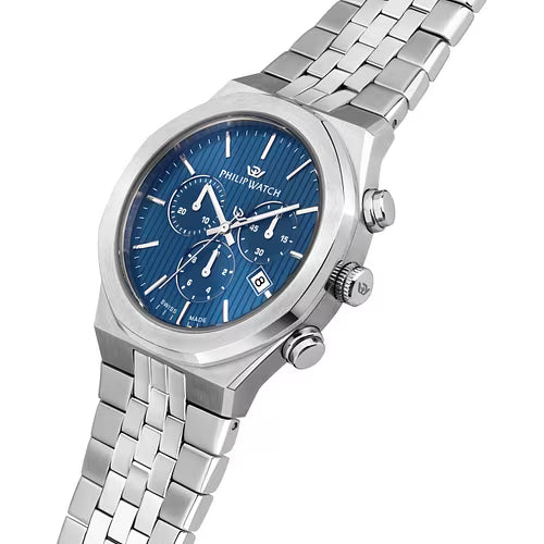Orologio Uomo PHILIP WATCH Windsurf Cronografo Blu in Acciaio