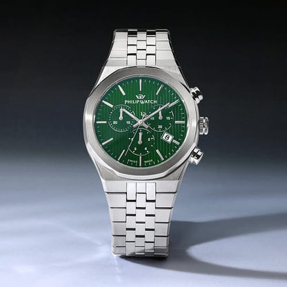 Orologio Uomo PHILIP WATCH Windsurf Cronografo Verde in Acciaio