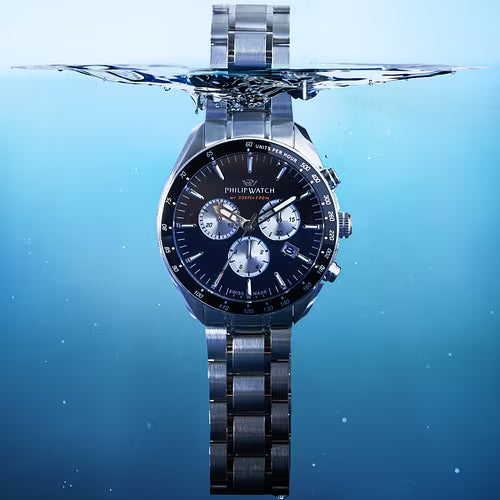 Orologio Uomo PHILIP WATCH Blaze in Acciaio Quadrante Nero