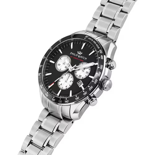 Orologio Uomo PHILIP WATCH Blaze in Acciaio Quadrante Nero