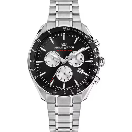 Orologio Uomo PHILIP WATCH Blaze in Acciaio Quadrante Nero