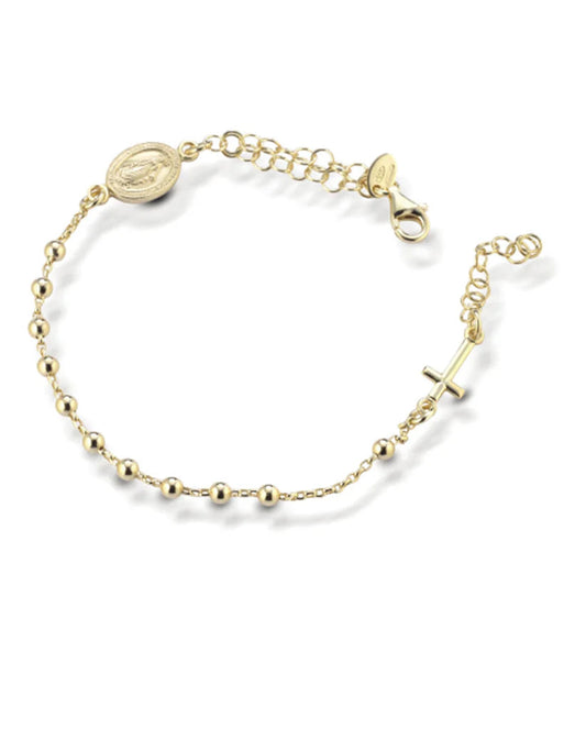 Bracciale Donna Rosario in Argento Dorato - ANANDA