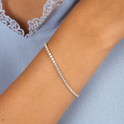 Bracciale Donna Tennis MORELLATO Infinito Bianco e Oro in Argento