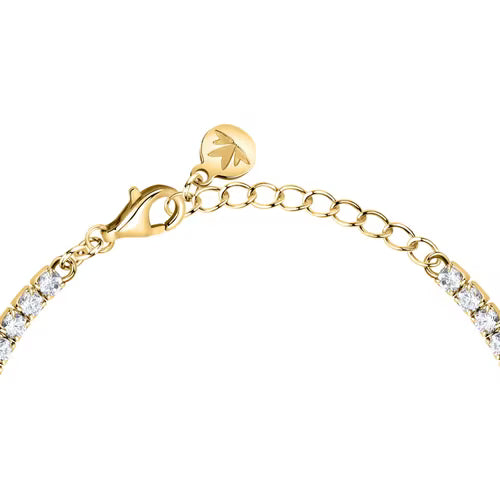 Bracciale Donna Tennis MORELLATO Infinito Bianco e Oro in Argento