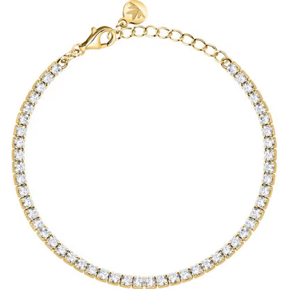 Bracciale Donna Tennis MORELLATO Infinito Bianco e Oro in Argento