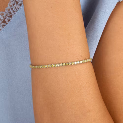 Bracciale Donna Tennis MORELLATO Infinito Giallo in Argento