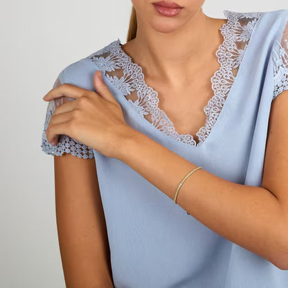 Bracciale Donna Tennis MORELLATO Infinito Giallo in Argento