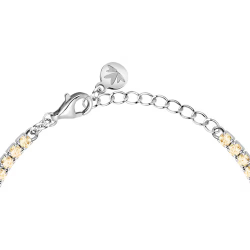 Bracciale Donna Tennis MORELLATO Infinito Giallo in Argento