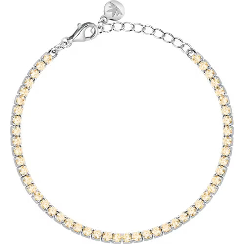 Bracciale Donna Tennis MORELLATO Infinito Giallo in Argento