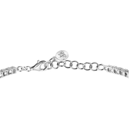 Bracciale Donna MORELLATO Tesori Tennis Bianco e Cuore Blu in Argento