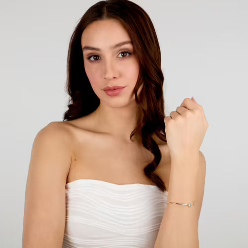 Bracciale Donna MORELLATO Tesori in Argento Dorato e Zirconi Azzurri