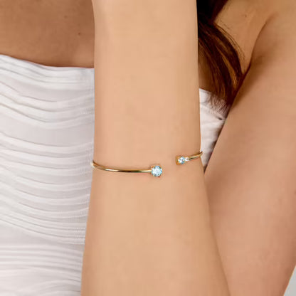 Bracciale Donna MORELLATO Tesori in Argento Dorato e Zirconi Azzurri