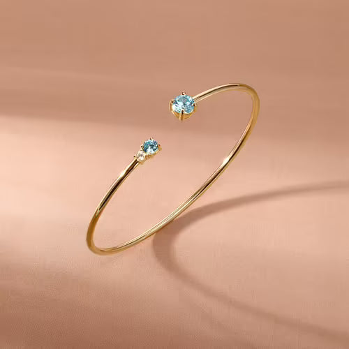 Bracciale Donna MORELLATO Tesori in Argento Dorato e Zirconi Azzurri