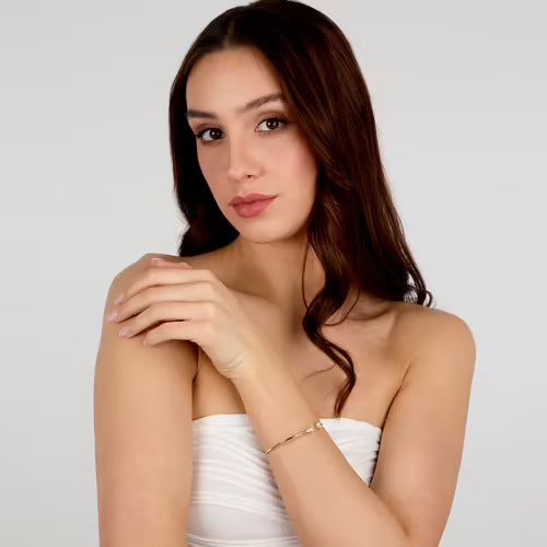 Bracciale Donna MORELLATO Tesori in Argento Dorato e Zirconi Bianchi