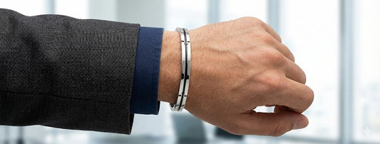 Bracciale Uomo MORELLATO Motown in Acciaio con dettaglio Nero