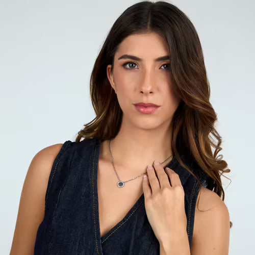 Collana Donna MORELLATO Albero Della Vita in Acciaio e Cristalli