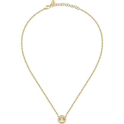 Collana Donna MORELLATO Albero Della Vita in Acciaio Dorato e Cristalli