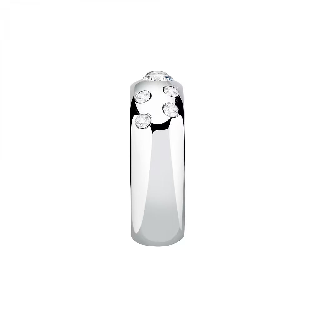 Anello Donna MORELLATO Poetica in Acciaio con Cristalli
