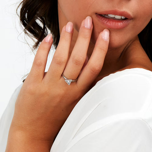 Anello Donna MORELLATO Trilliant in Acciaio