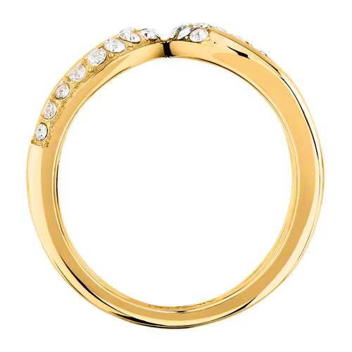 Anello Donna MORELLATO Design in Acciaio Dorato con Cristalli